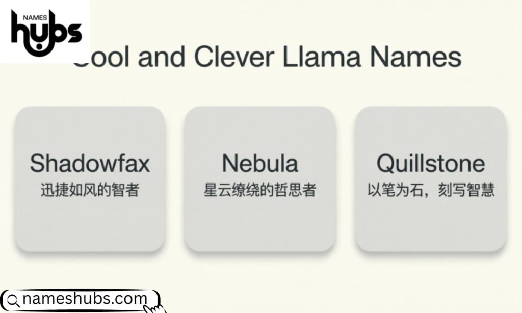 Cool and Clever Llama Names