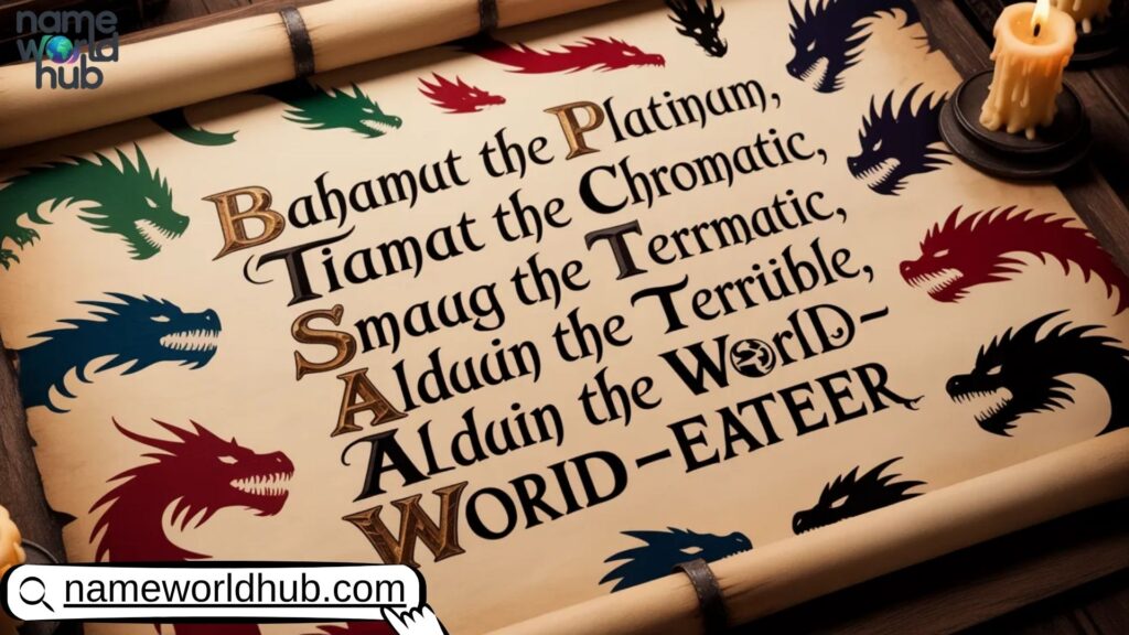 Dungeons & Dragons (DnD) Dragon Names