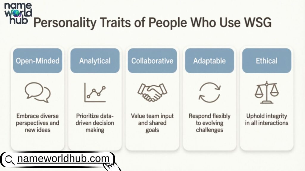 Personality Traits of People Who Use WSG