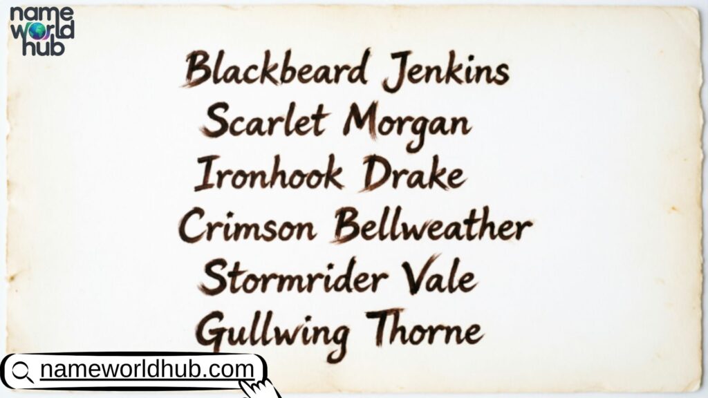 Random Pirate Names