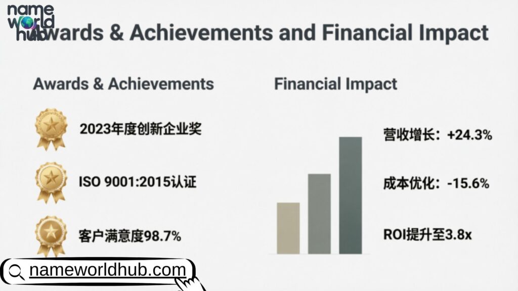 Awards & Achievements and Financial Impact