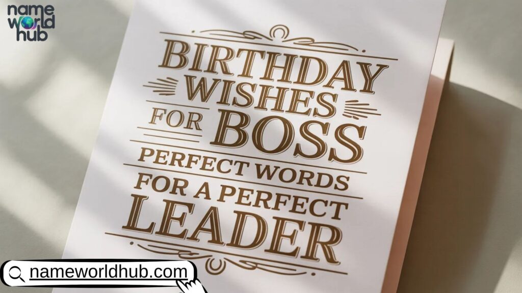 Birthday Wishes For Boss – Perfect Words for a Perfect Leader