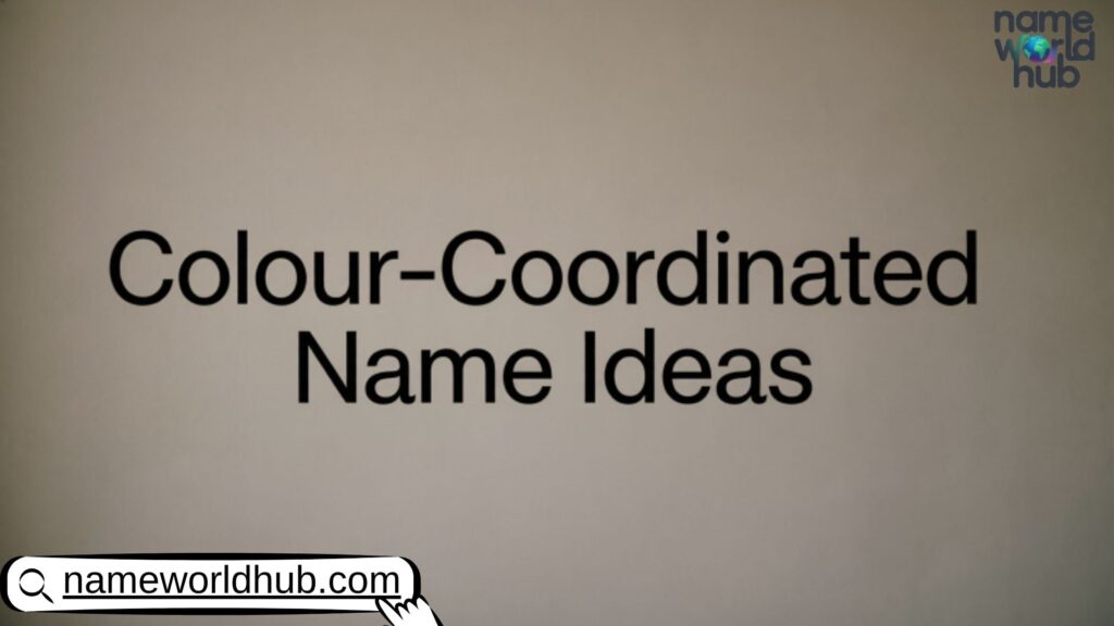 Colour-Coordinated Name Ideas 