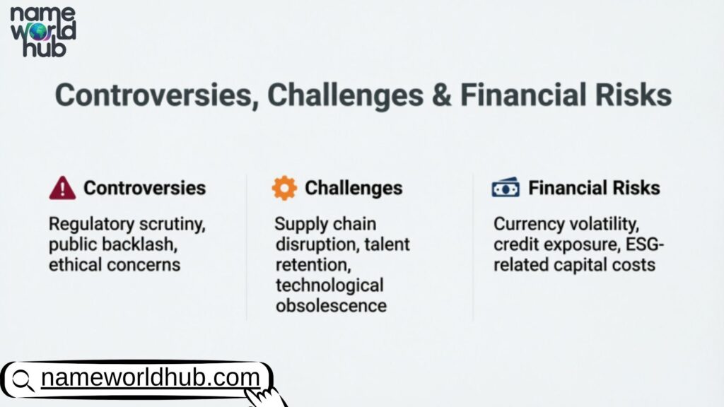 Controversies, Challenges & Financial Risks