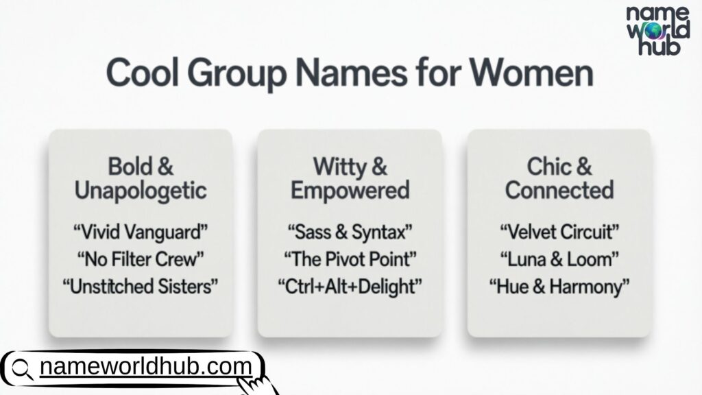 Cool Group Names for Women