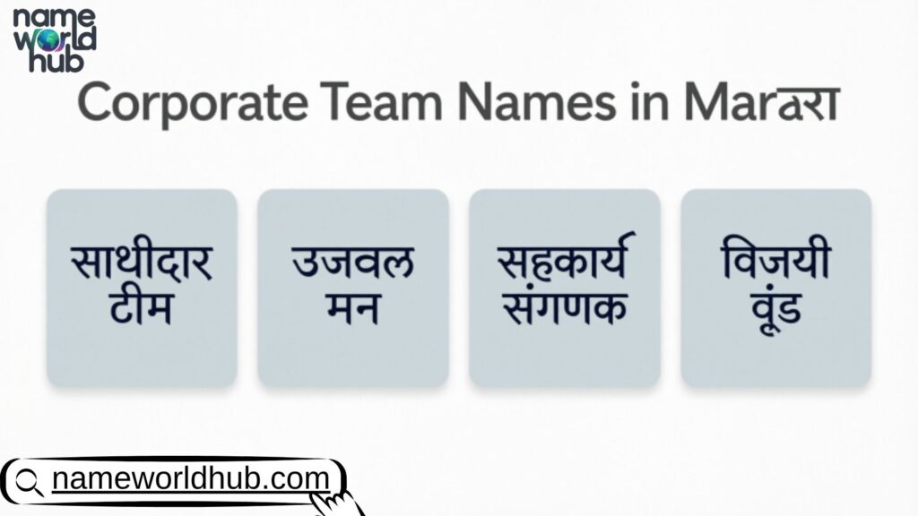 Corporate Team Names in Marathi 
