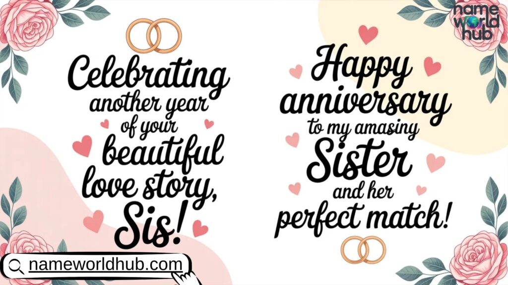 Cute Anniversary Captions for Sister