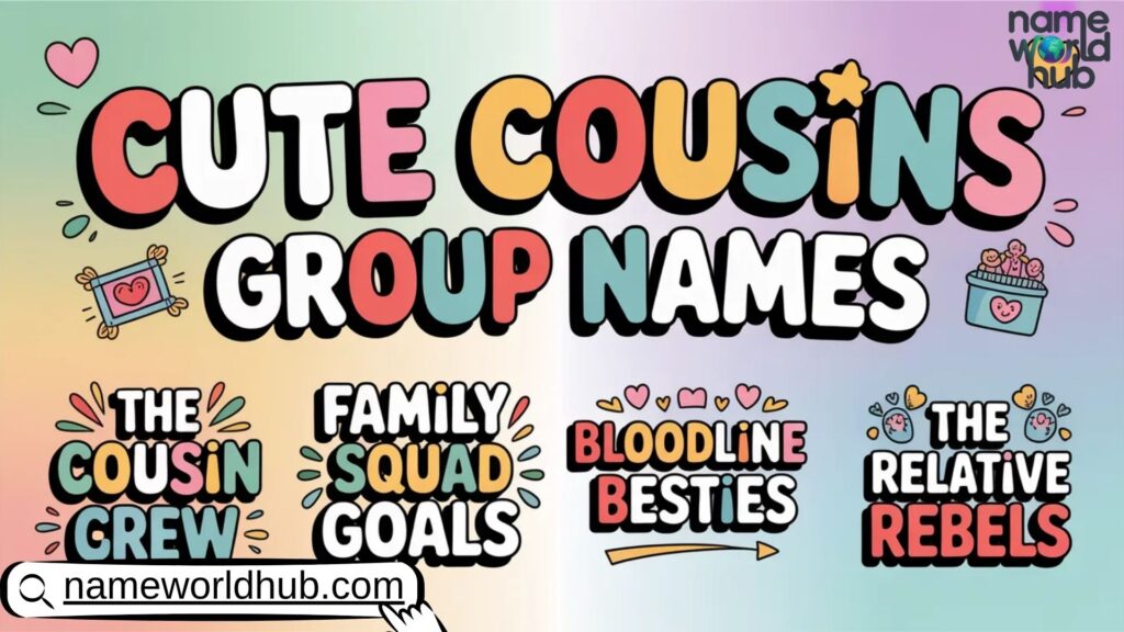 Cute Cousins Group Names