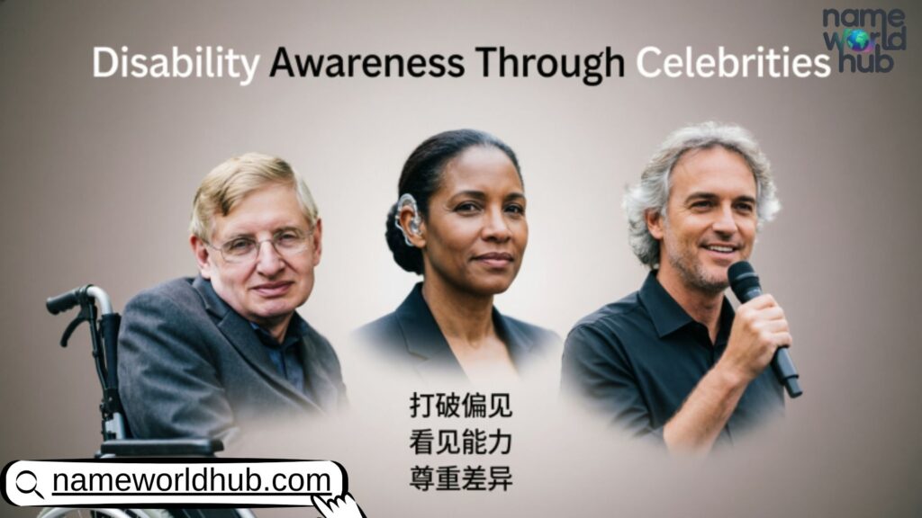Disability Awareness Through Celebrities