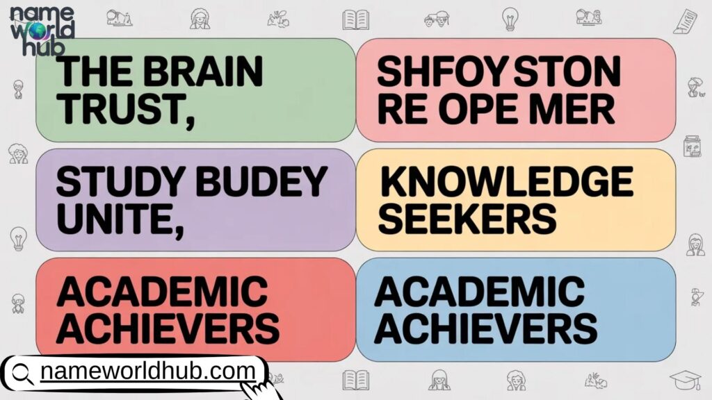 Educational & Study Group Names