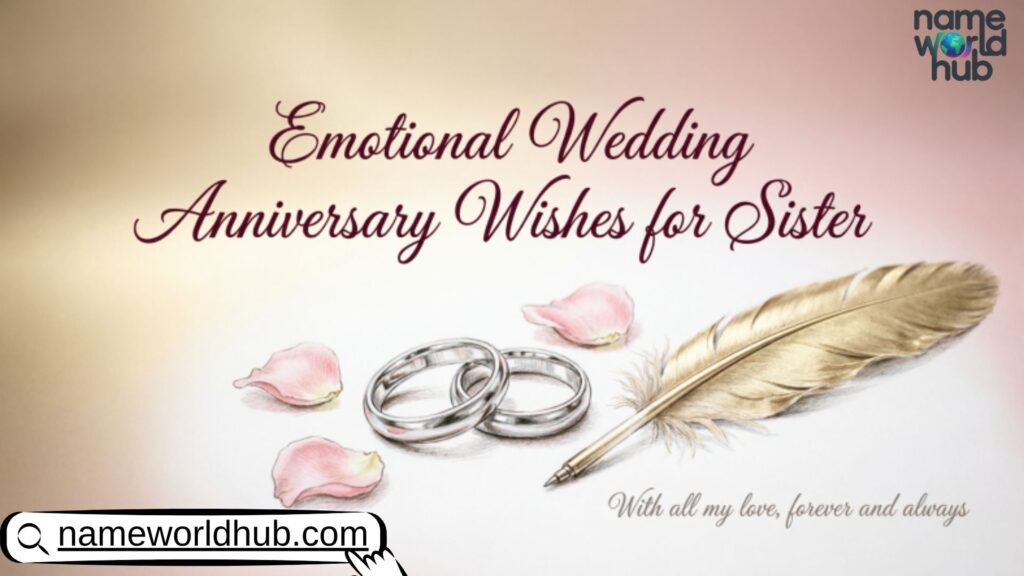 Emotional Wedding Anniversary Wishes for Sister