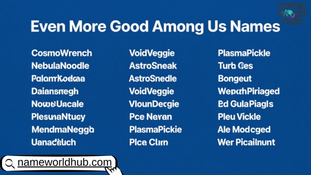 Even More Good Among Us Names