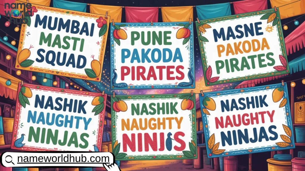 Funny & Quirky Marathi Team Names 