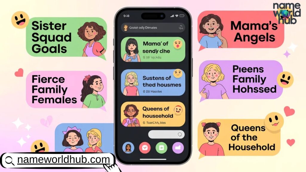 Girl Group Chat Names for Family 