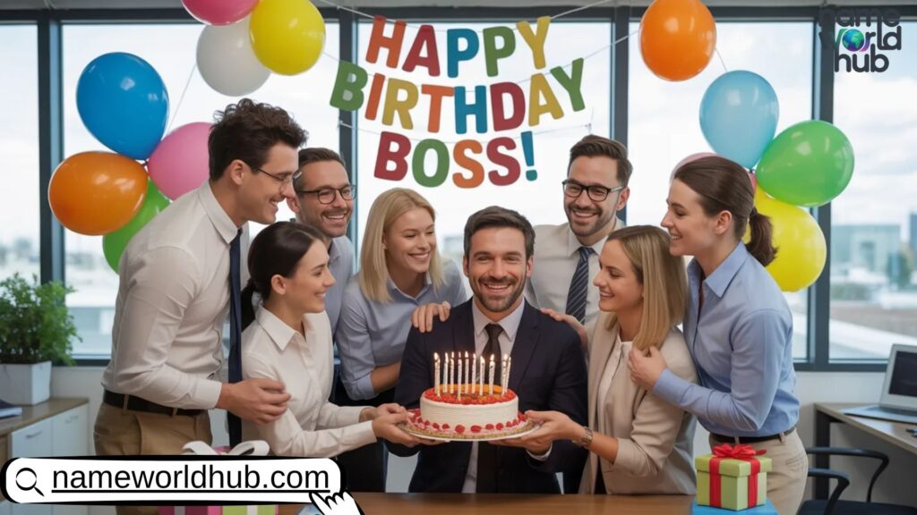 Group Birthday Wishes for Your Boss from the Whole Team