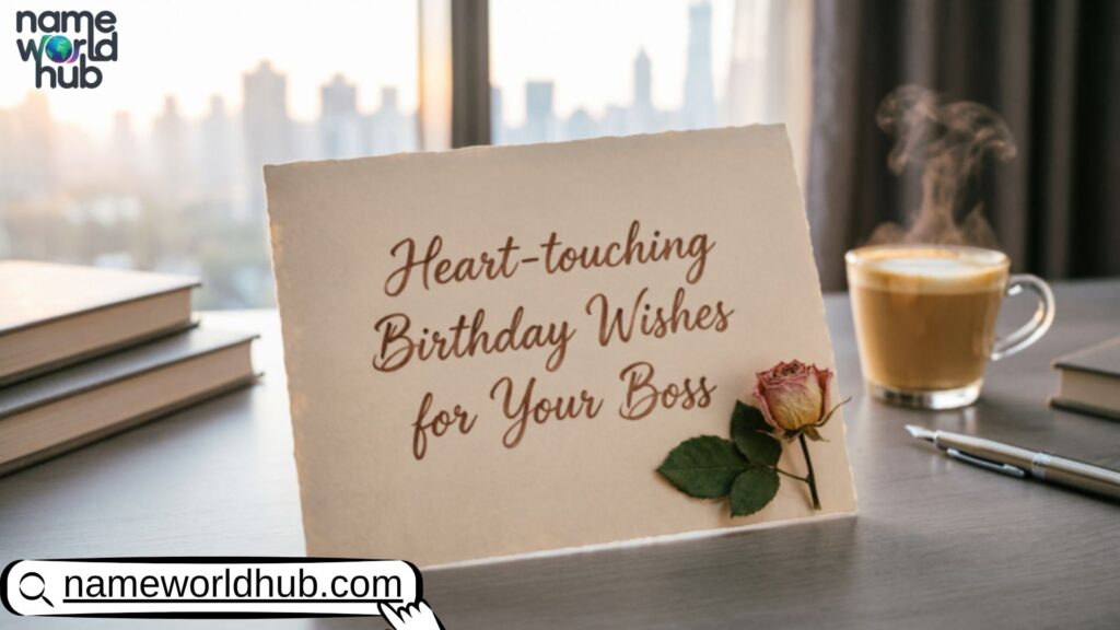 Heart-touching Birthday Wishes for Your Boss