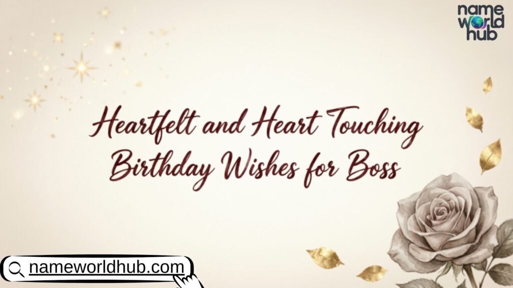 Heartfelt and Heart Touching Birthday Wishes for Boss