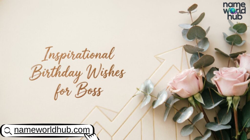 Inspirational Birthday Wishes for Boss