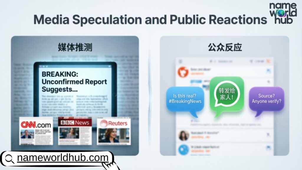 Media Speculation and Public Reactions