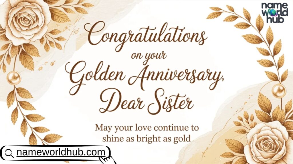 Milestone Wedding Anniversary Wishes to Sister