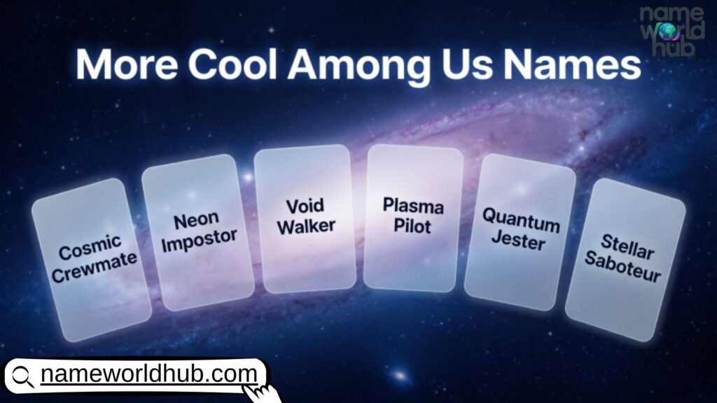 More Cool Among Us Names