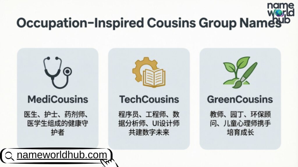 Occupation-Inspired Cousins Group Names