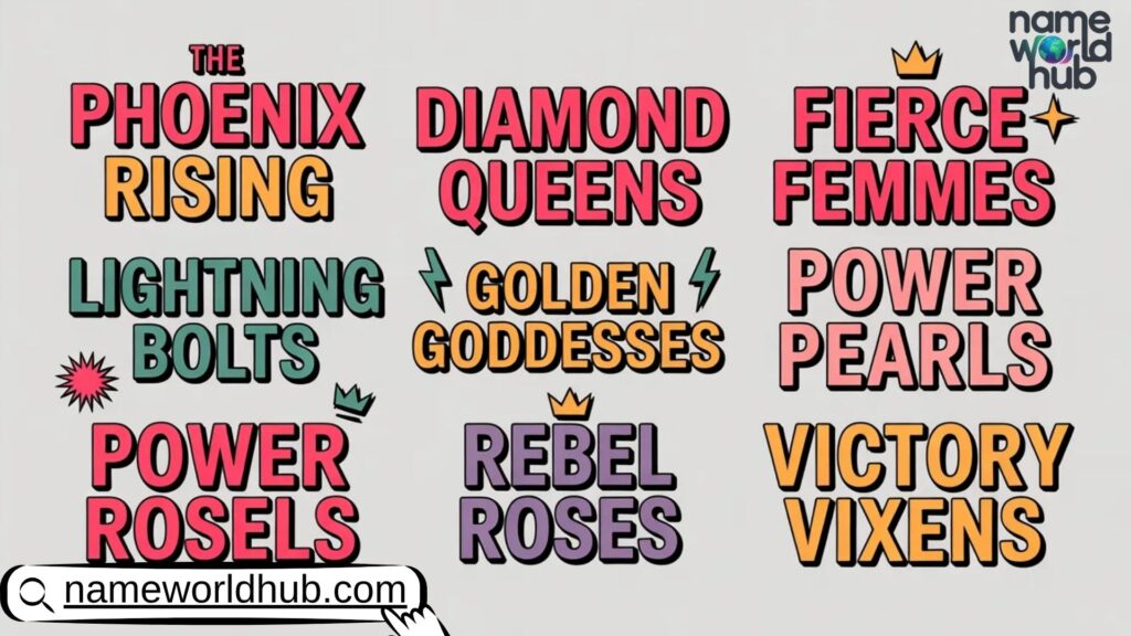 Popular Female Group Team Names