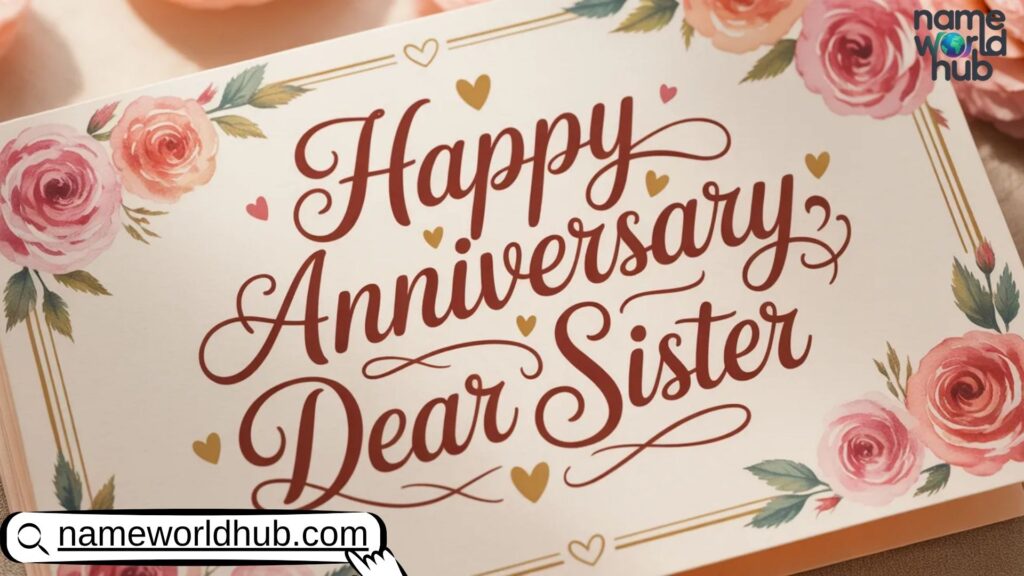 Short Anniversary Wishes for Sister