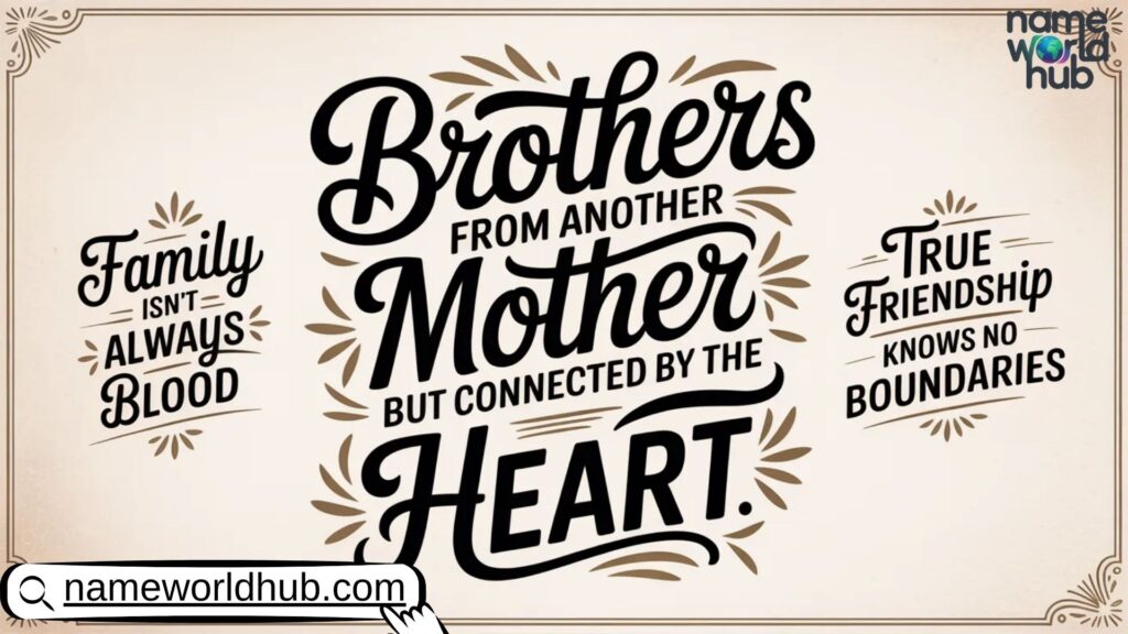 Special Brother From Another Mother Quotes