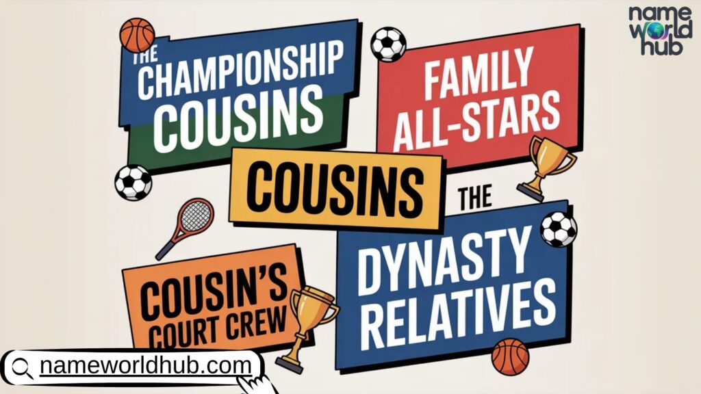 Sports Cousins Group Name Ideas