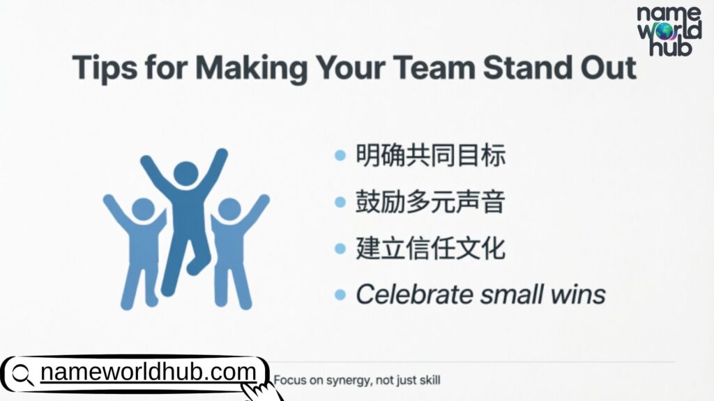 Tips for Making Your Team Stand Out