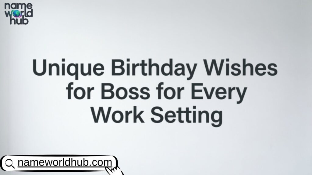 Unique Birthday Wishes for Boss for Every Work Setting