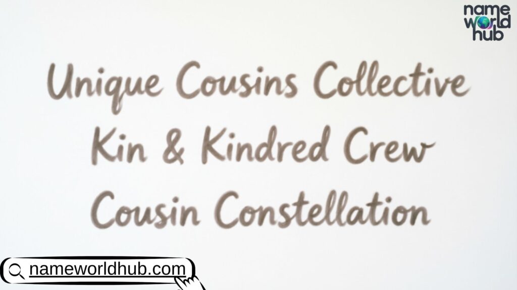 Unique Cousins Group Names