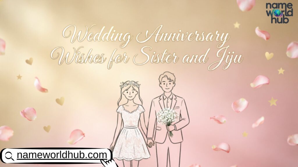 Wedding Anniversary Wishes for Sister and Jiju