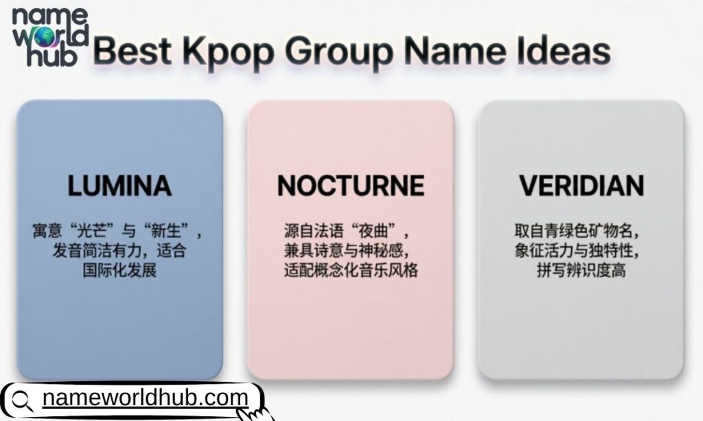 Best Kpop Group Name Ideas