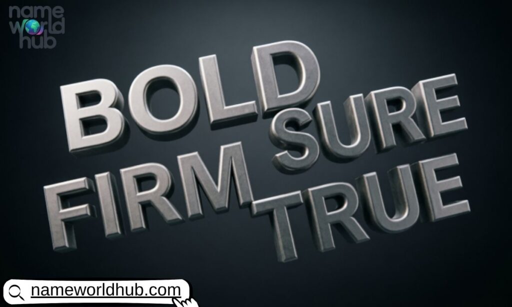 Bold and Confident Messages