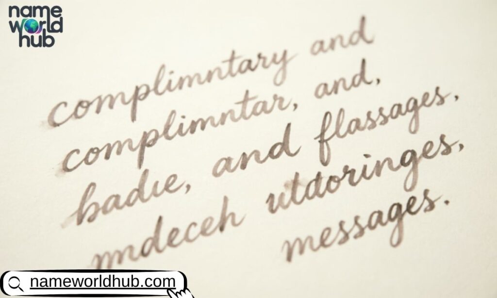 Complimentary and Flattering Messages