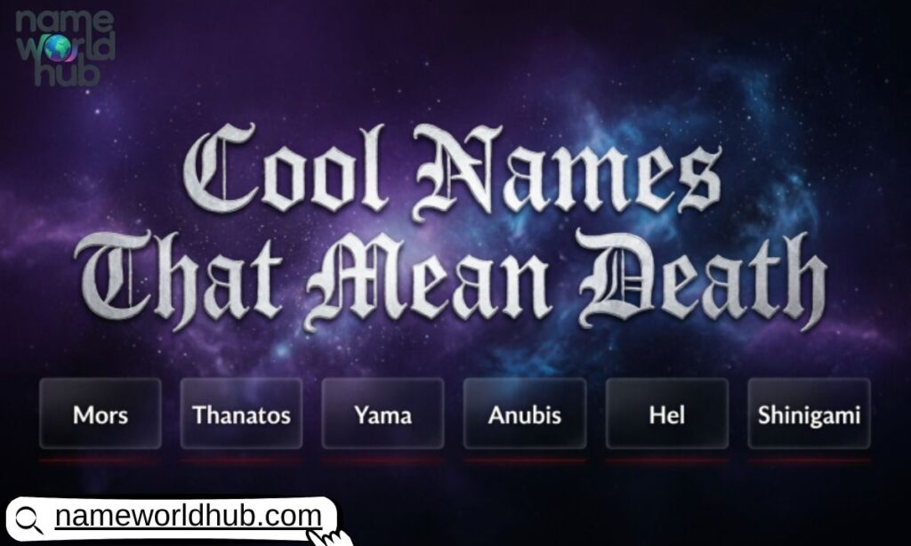 Cool Names That Mean Death