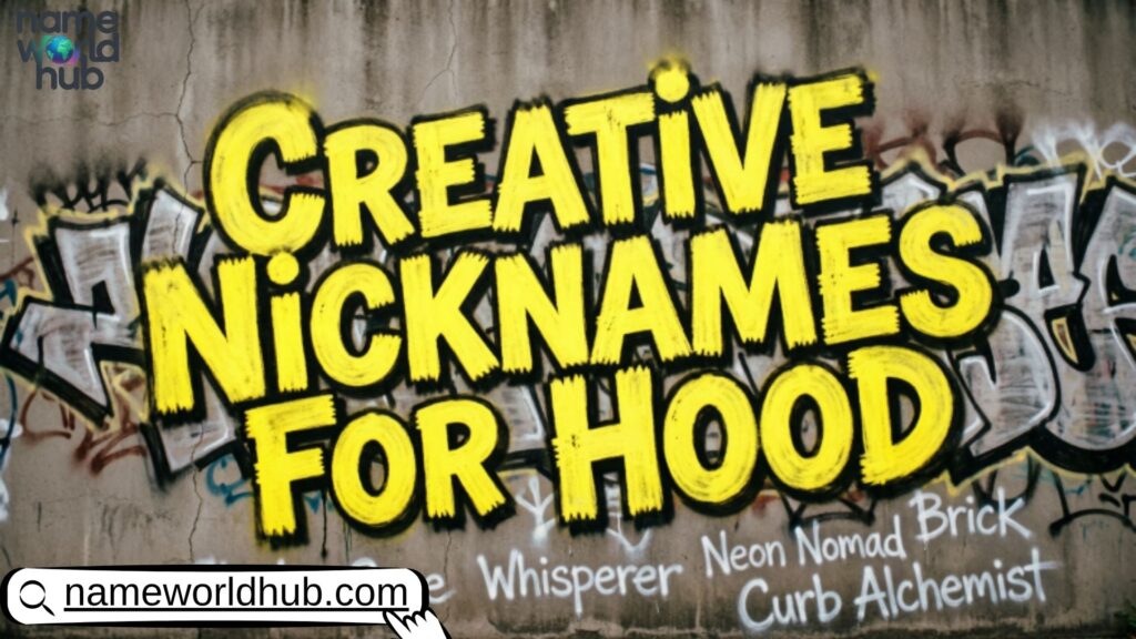 Creative Nicknames For Hood
