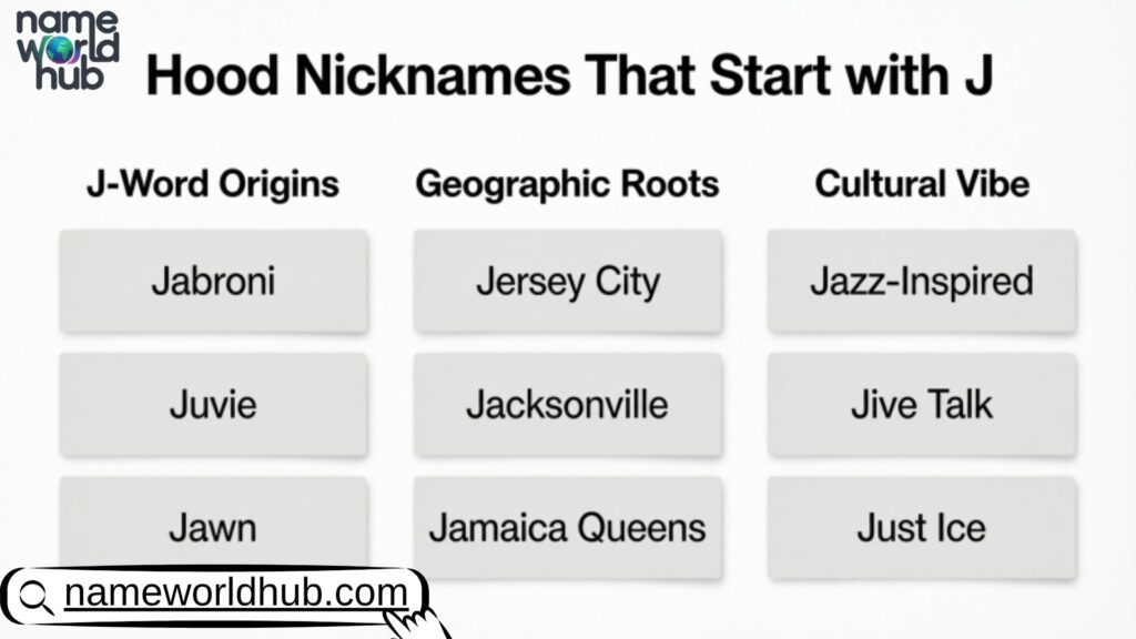 Hood Nicknames That Start with J