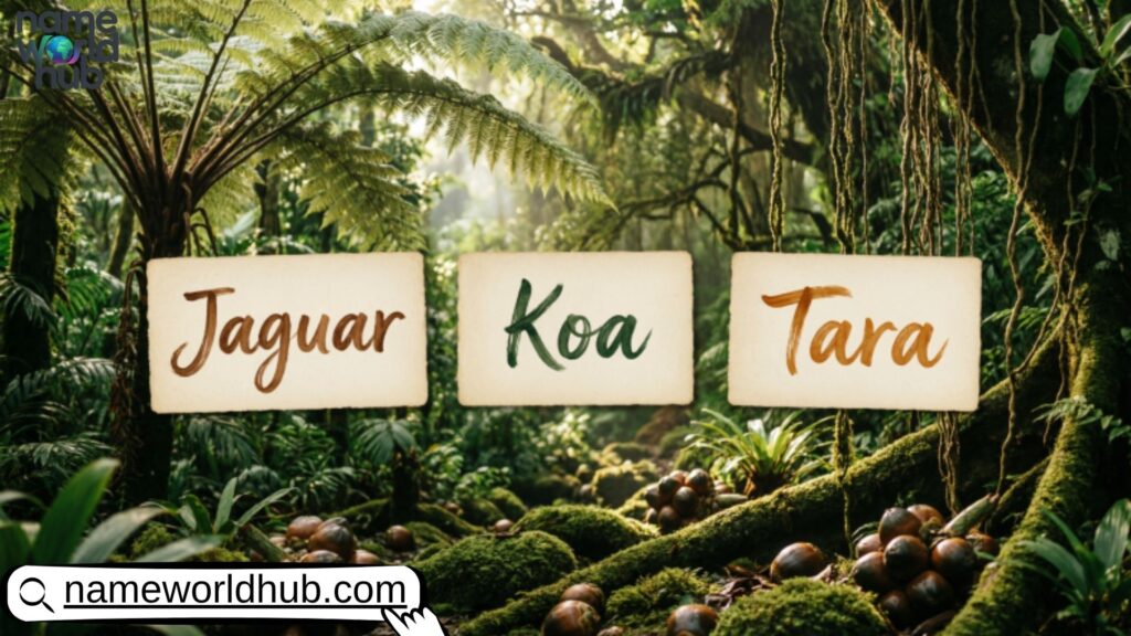 Jungle Names For Pets