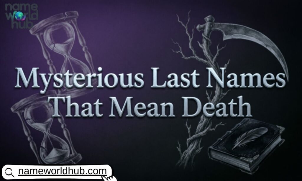 Mysterious Last Names That Mean Death