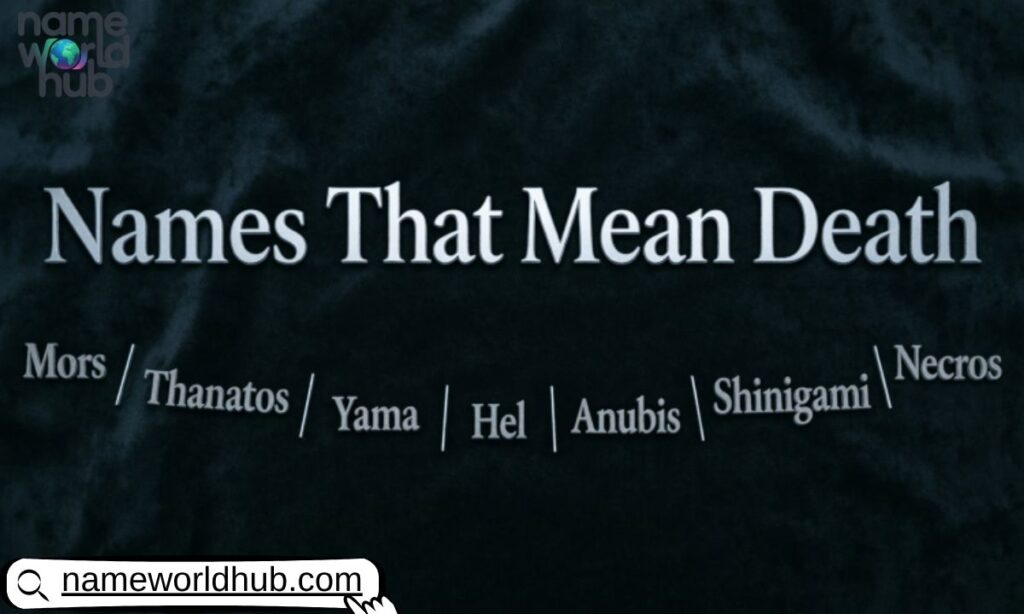 Names That Mean Death 