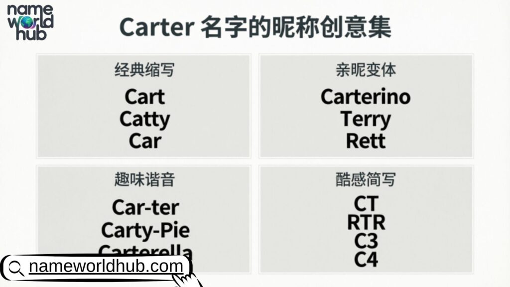 Nicknames for Carter Name