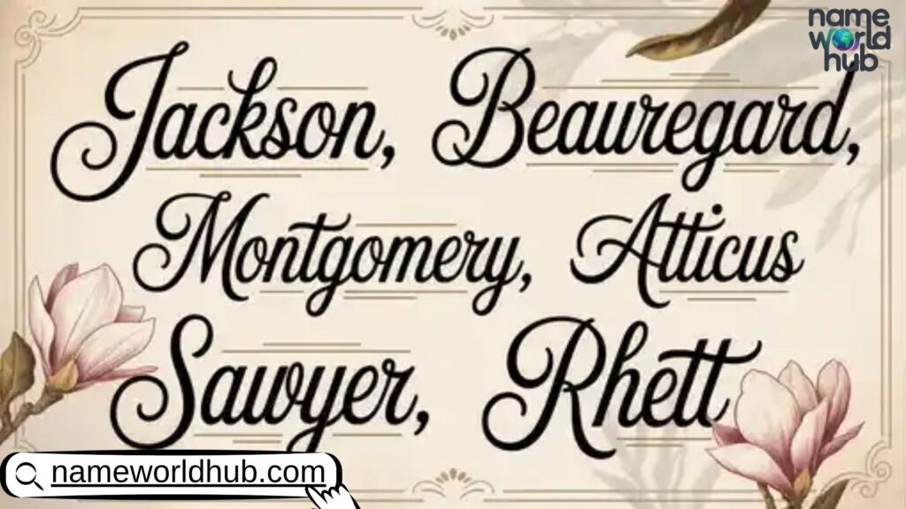 Southern-Inspired Boy Names 