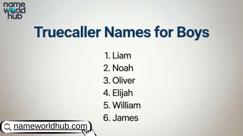 Truecaller Names for Boys