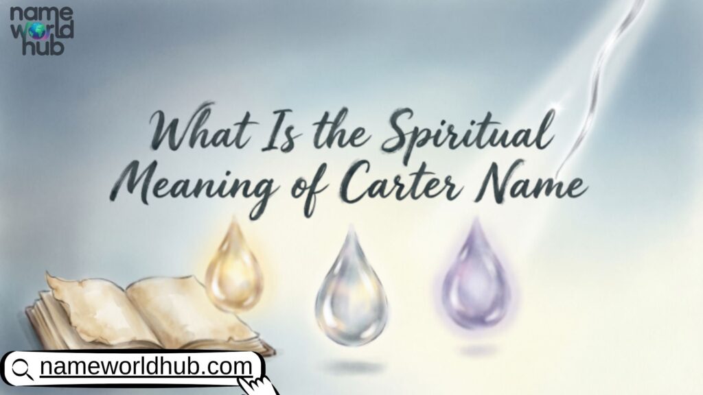 What Is the Spiritual Meaning of Carter Name