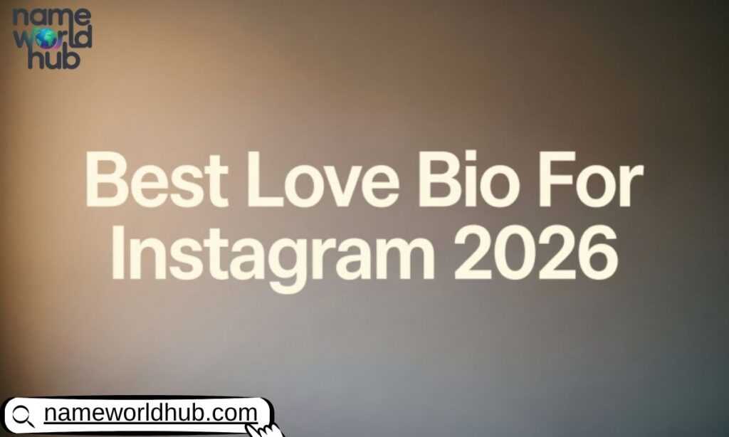Best Love Bio For Instagram 2026