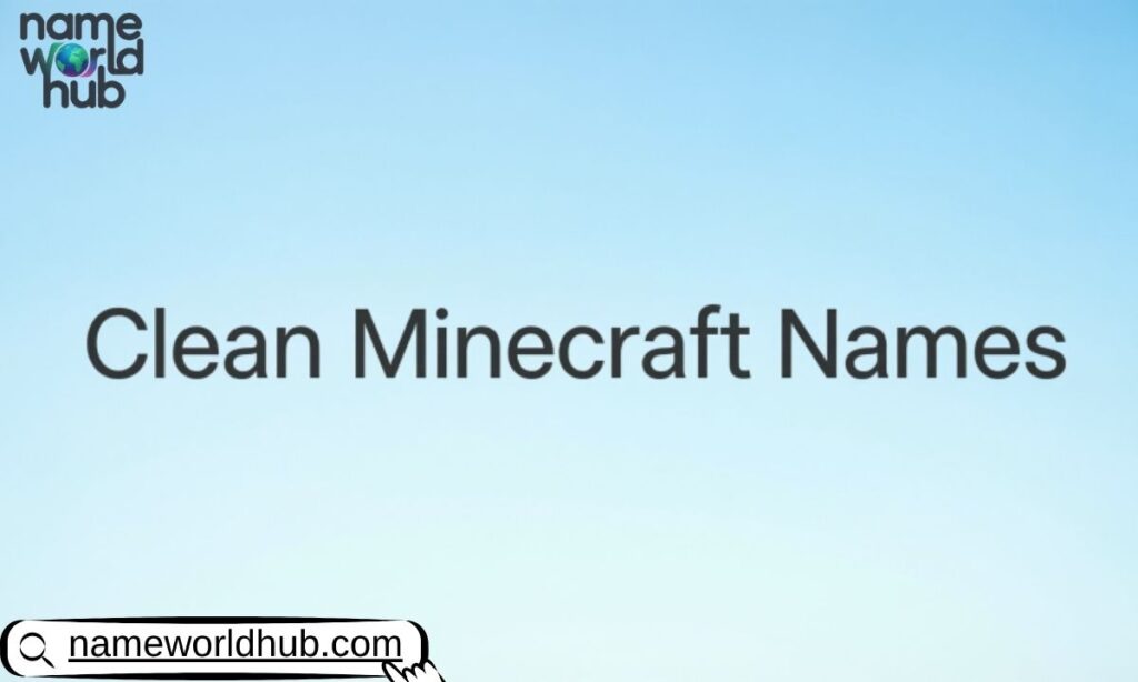 Clean Minecraft Names