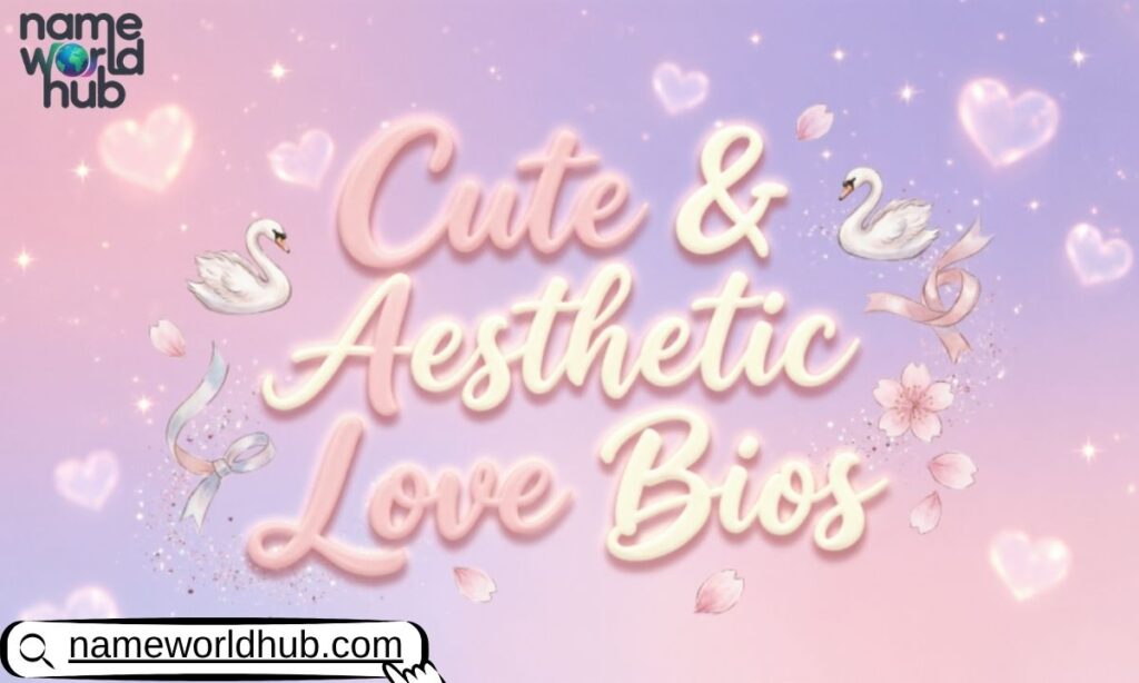 Cute & Aesthetic Love Bios